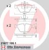 ZIMMERMANN 21677.195.1 Комплект тормозных колодок, диско