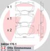 ZIMMERMANN 24024.170.1 Комплект тормозных колодок, диско