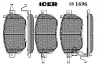 ICER 181696 Комплект тормозных колодок, диско
