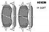 ICER 181697 Комплект тормозных колодок, диско