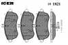 ICER 181821 Комплект тормозных колодок, диско