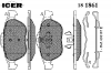 ICER 181861 Комплект тормозных колодок, диско
