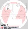 ZIMMERMANN 24007.210.1 Комплект тормозных колодок, диско