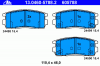ATE 13.0460-5788.2 Комплект тормозных колодок, диско