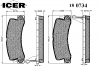 ICER 180734 Комплект тормозных колодок, диско
