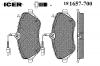 ICER 181657-700 Комплект тормозных колодок, диско