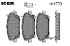 ICER 181773 Комплект тормозных колодок, диско