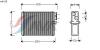 AVA COOLING SYSTEMS VOA6110 Теплообменник, отопление салона