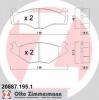 ZIMMERMANN 20887.195.1 Комплект тормозных колодок, диско