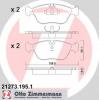ZIMMERMANN 21273.195.1 Комплект тормозных колодок, диско