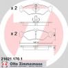 ZIMMERMANN 21621.170.1 Комплект тормозных колодок, диско