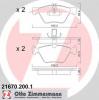 ZIMMERMANN 21670.200.1 Комплект тормозных колодок, диско