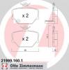 ZIMMERMANN 21999.160.1 Комплект тормозных колодок, диско