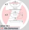 ZIMMERMANN 23130.195.1 Комплект тормозных колодок, диско
