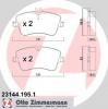 ZIMMERMANN 23144.195.1 Комплект тормозных колодок, диско