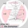 ZIMMERMANN 23154.190.1 Комплект тормозных колодок, диско