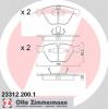 ZIMMERMANN 23312.200.1 Комплект тормозных колодок, диско