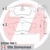 ZIMMERMANN 23334.165.1 Комплект тормозных колодок, диско