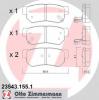 ZIMMERMANN 23543.155.1 Комплект тормозных колодок, диско