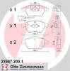 ZIMMERMANN 23587.200.1 Комплект тормозных колодок, диско