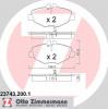 ZIMMERMANN 23743.200.1 Комплект тормозных колодок, диско