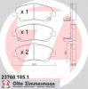 ZIMMERMANN 23768.185.1 Комплект тормозных колодок, диско