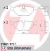 ZIMMERMANN 21691.170.1 Комплект тормозных колодок, диско