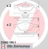 ZIMMERMANN 23202.185.1 Комплект тормозных колодок, диско