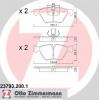 ZIMMERMANN 23793.200.1 Комплект тормозных колодок, диско