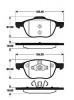 NK 222561 Комплект тормозных колодок, диско