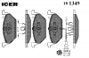 ICER 181349 Комплект тормозных колодок, диско