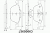 NIPPARTS J3603063 Комплект тормозных колодок, диско