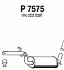 FENNO P7575 Средний глушитель выхлопных газов
