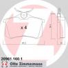 ZIMMERMANN 20961.160.1 Комплект тормозных колодок, диско