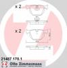 ZIMMERMANN 21487.170.1 Комплект тормозных колодок, диско