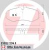 ZIMMERMANN 23022.205.1 Комплект тормозных колодок, диско