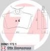 ZIMMERMANN 20961.172.1 Комплект тормозных колодок, диско