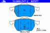 ATE 13.0460-7077.2 Комплект тормозных колодок, диско