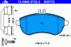 ATE 13.0460-2732.2 Комплект тормозных колодок, диско
