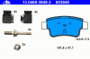 ATE 13.0460-3848.2 Комплект тормозных колодок, диско