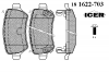 ICER 181622-703 Комплект тормозных колодок, диско