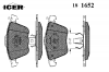 ICER 181652 Комплект тормозных колодок, диско