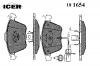 ICER 181654 Комплект тормозных колодок, диско