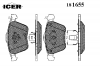 ICER 181655 Комплект тормозных колодок, диско
