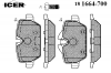 ICER 181664-700 Комплект тормозных колодок, диско