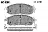 ICER 181703 Комплект тормозных колодок, диско