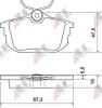 A.B.S. 36950 Комплект тормозных колодок, диско; Комплект тормозных колодок, диски стояночной тормозной сист.