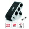 AVS 43265 Разветвитель в прикуриватель AVS (3 гнезда+USB CS312U)