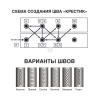 AVS A07517S Оплетка руля для перетяжки AVS (нить, игла) экокожа M черная