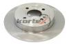 KORTEX KD0255 Диск тормозной HYUNDAI SOLARIS/KIA RIO III 11- зад.(d=262mm)